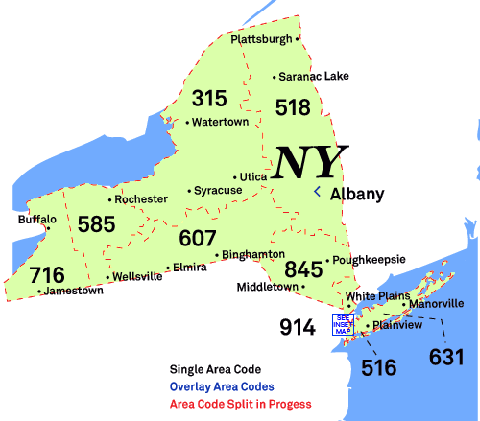 585 Area Code: Location, prefixes, cities, map, time zone ...